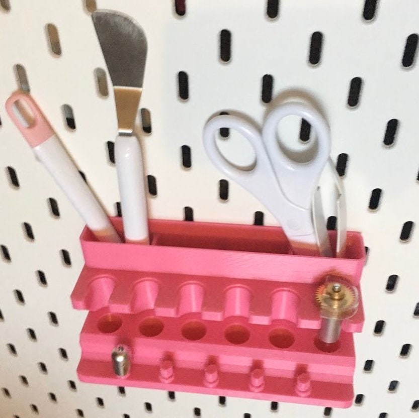 Tool Holder to fit Ikea Skadis Pegboard / Tools and Accessory Storage for Cricut Maker / Tool and Accessory Storage for Cricut Air