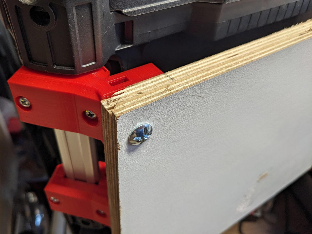 Universal Milwaukee Packout Side / Rear Mounting Corner Rail Set + Hardware Kit / Milwaukee Packout Side / Milwaukee Storage Packout Side