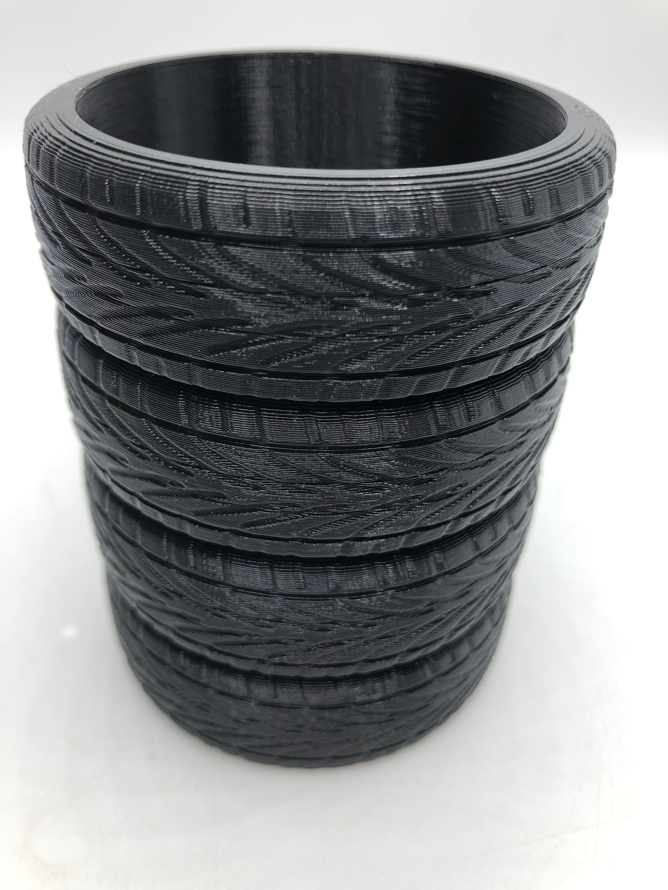 Stacked Tyres Pen Pot / Tyre Pen Holder / Mechanic Gift / Desk Tidy / Wheels Pot / Desk Organsier / Tyre Desk Tidy / Gift for Mechanics