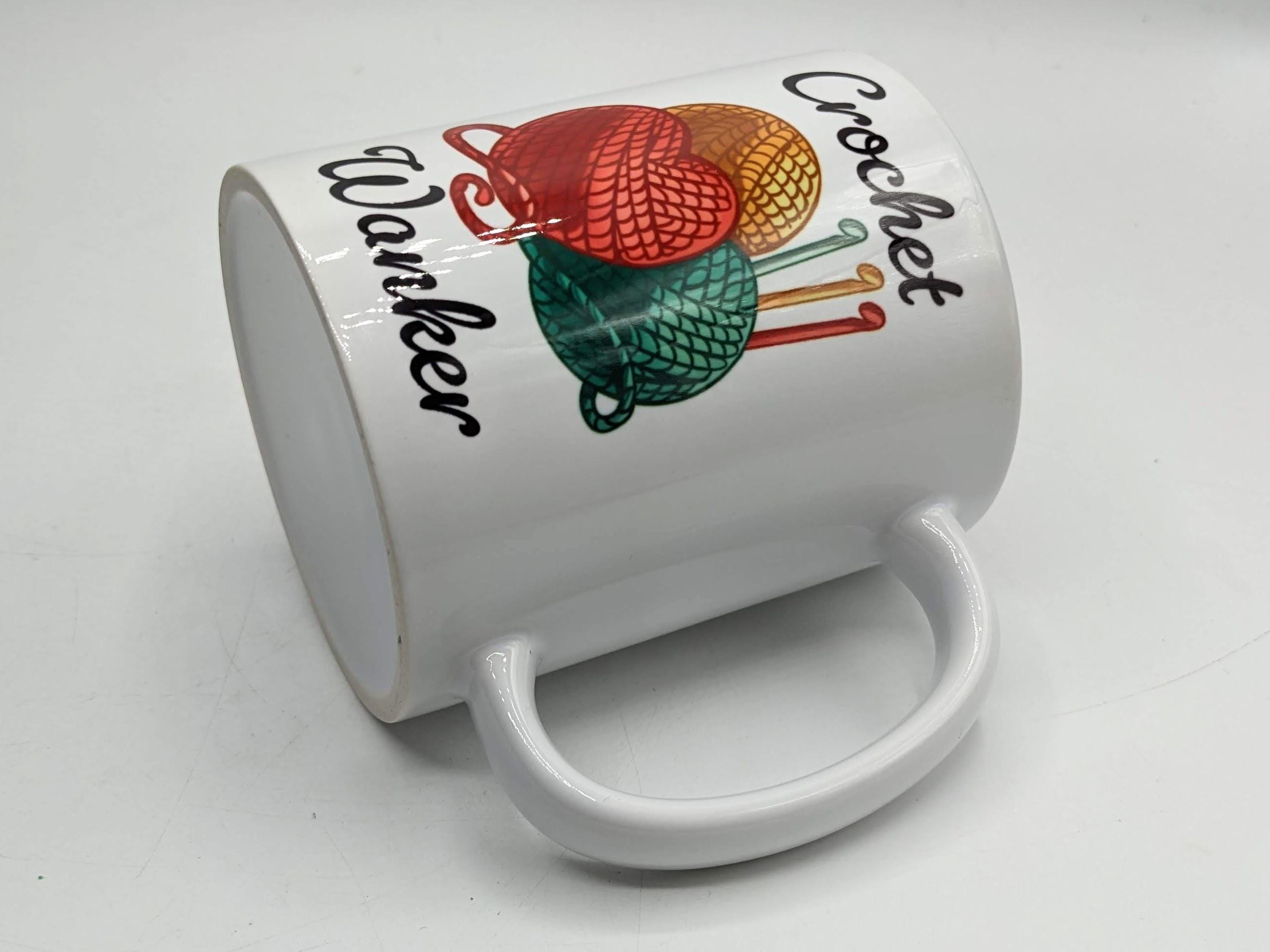 Crochet Wanker Mug / Funny Gift for Crocheter / Crochet Gift / Mother's Day / Crochet Gift / Crochet Mug Gift / Gift for Crocheter / Crochet