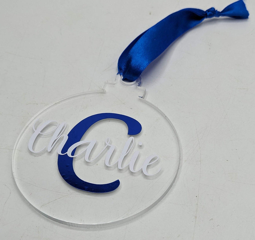 Personalised Christmas Monogram Bauble / Personalised Bauble / Tree Personalised Decoration / Name Bauble / Personalised Christmas