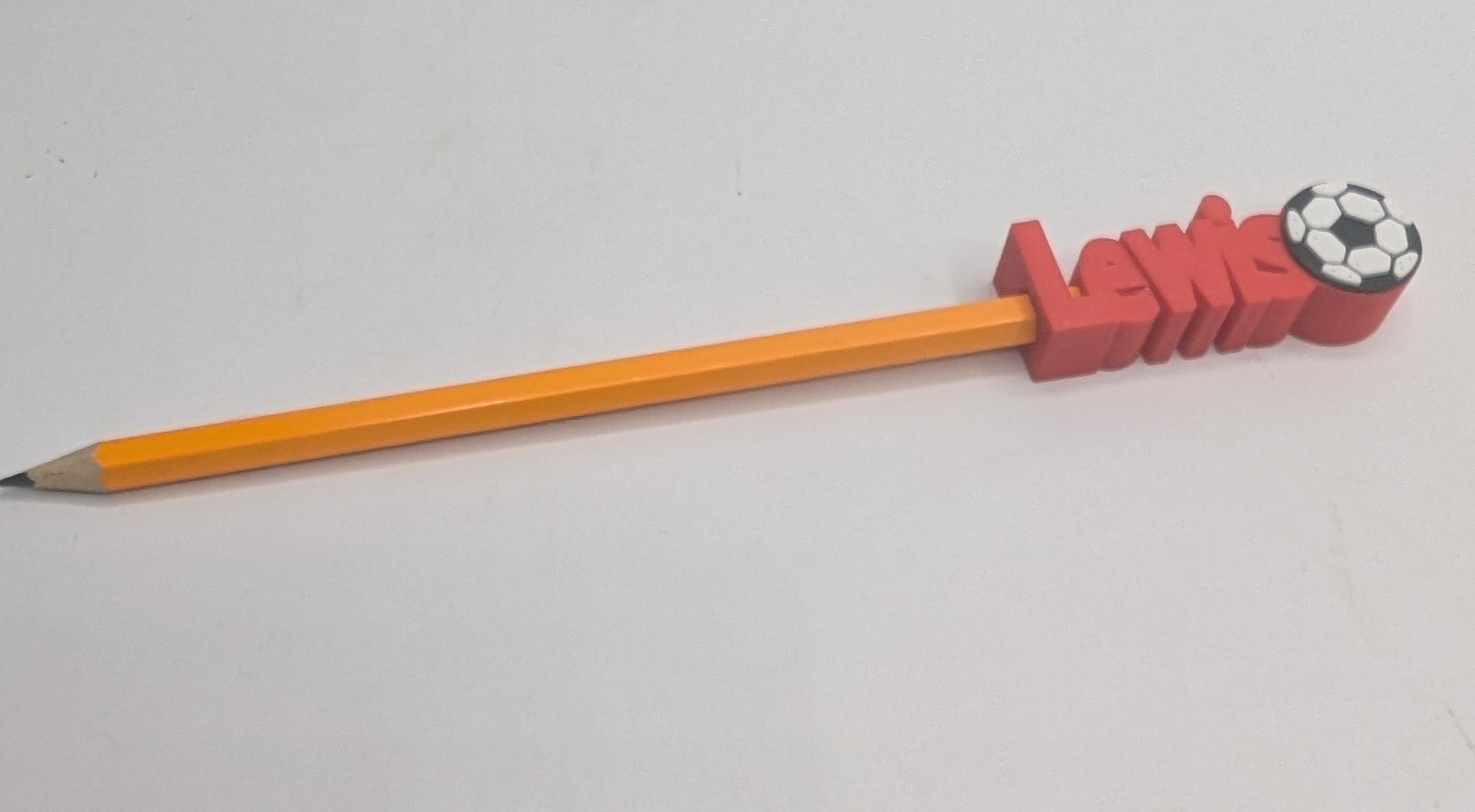 Pencil Toppers With Pencil, Party Bag Filler, Gift for Office Staff, Under 5 Pounds Gift, Ready to Post Immediately, Named Pencil Topper