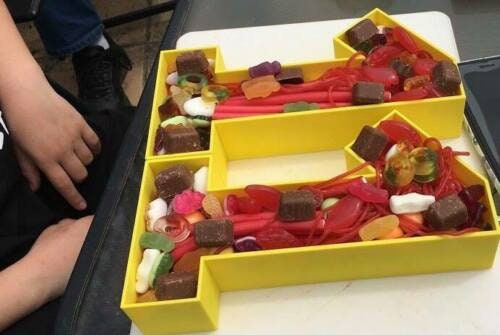 Large Numbers (8.5") for Sweet filling Birthday Cake Alternative / Wedding Table Decoration / Birthday Party Display -21st -18th -50th -40th