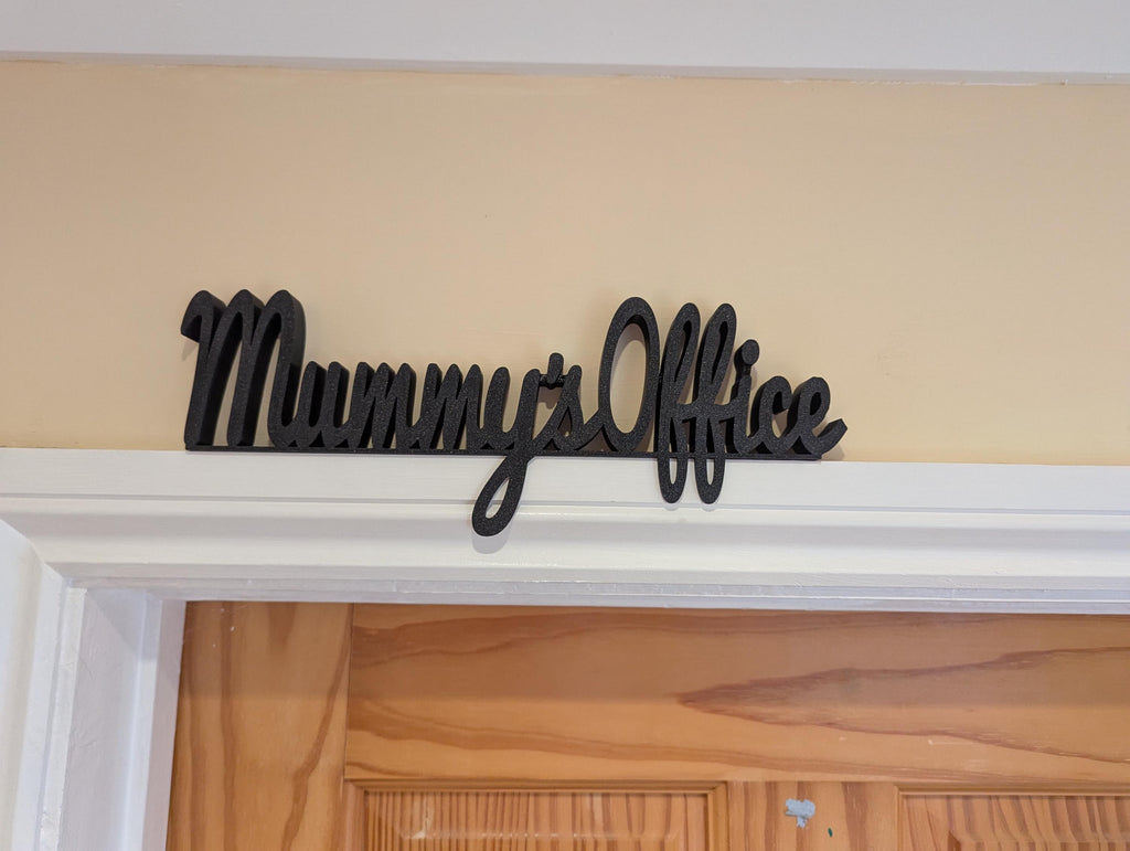 Mummy's Office Door Sign, Mum Door Sign, Door Topper, Custom Door Sign, Mum Wall Sign, Above Door Sign, Quirky Sign, Gift for Mum, Mum Space