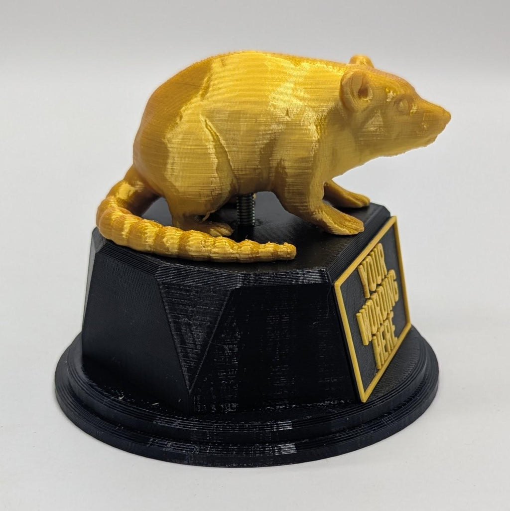 Personalised Rat Trophy, Dirty Rat Trophy, Biggest Rat Award, Custom Trophy, Rat Lover Gift, Funny Trophy, Office Rat Trophy, Rat Owner Gift