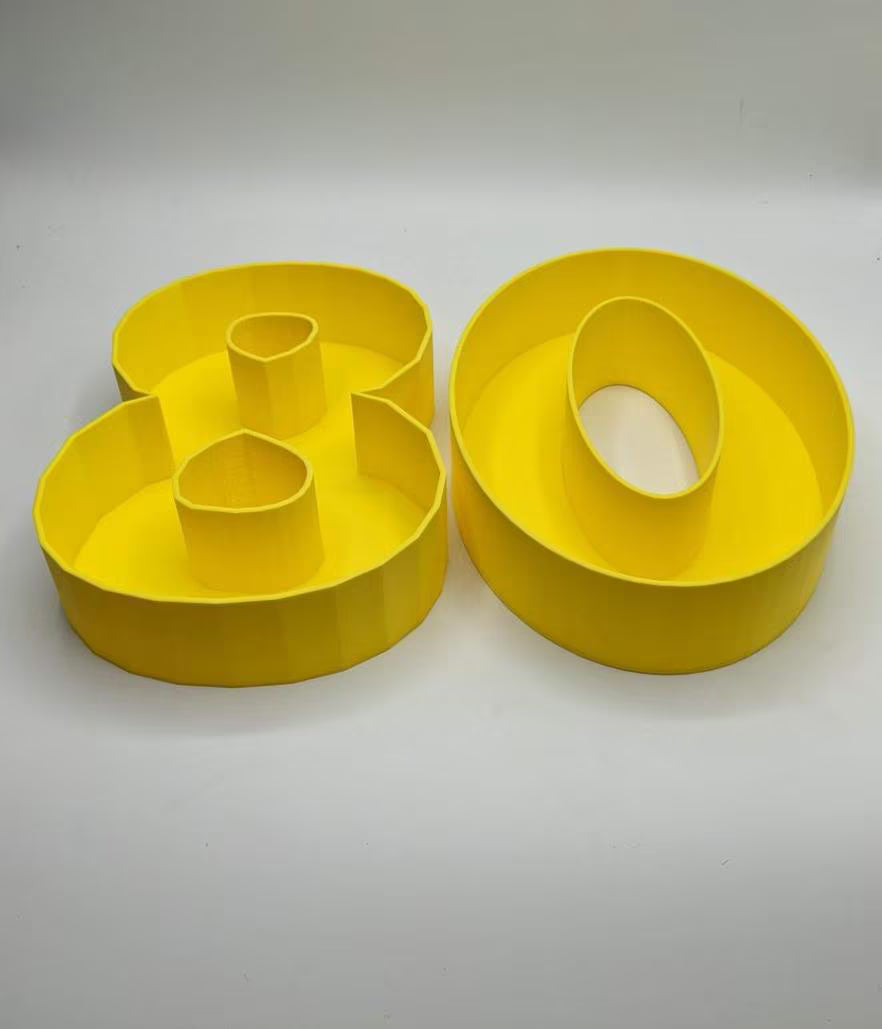 80th Birthday Cake Decoration, Large Numbers (8.5") for Sweet filling Birthday Cake Alternative, Birthday Party Display, 80th Birthday Decor