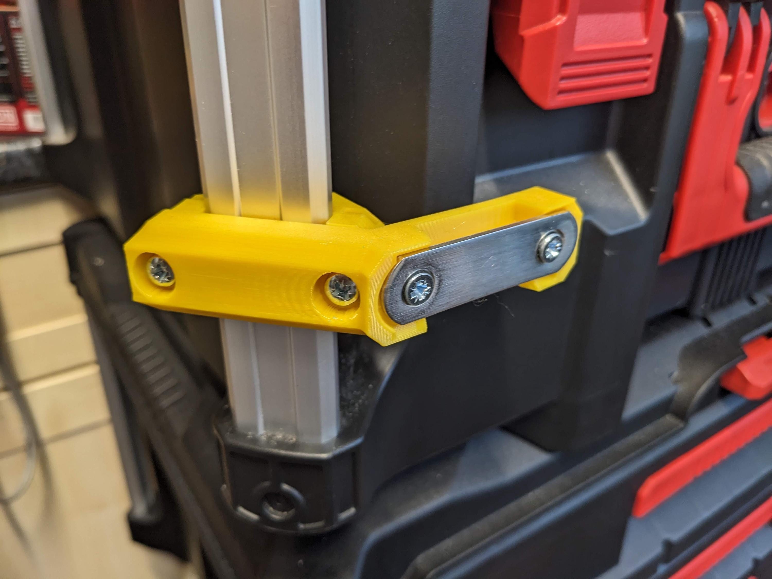 Tape Measure Holder / Mount for Milwaukee Packout Corner Rail System / Tape Measure Mount for Milwaukee Packout Corner Rail System / Mount