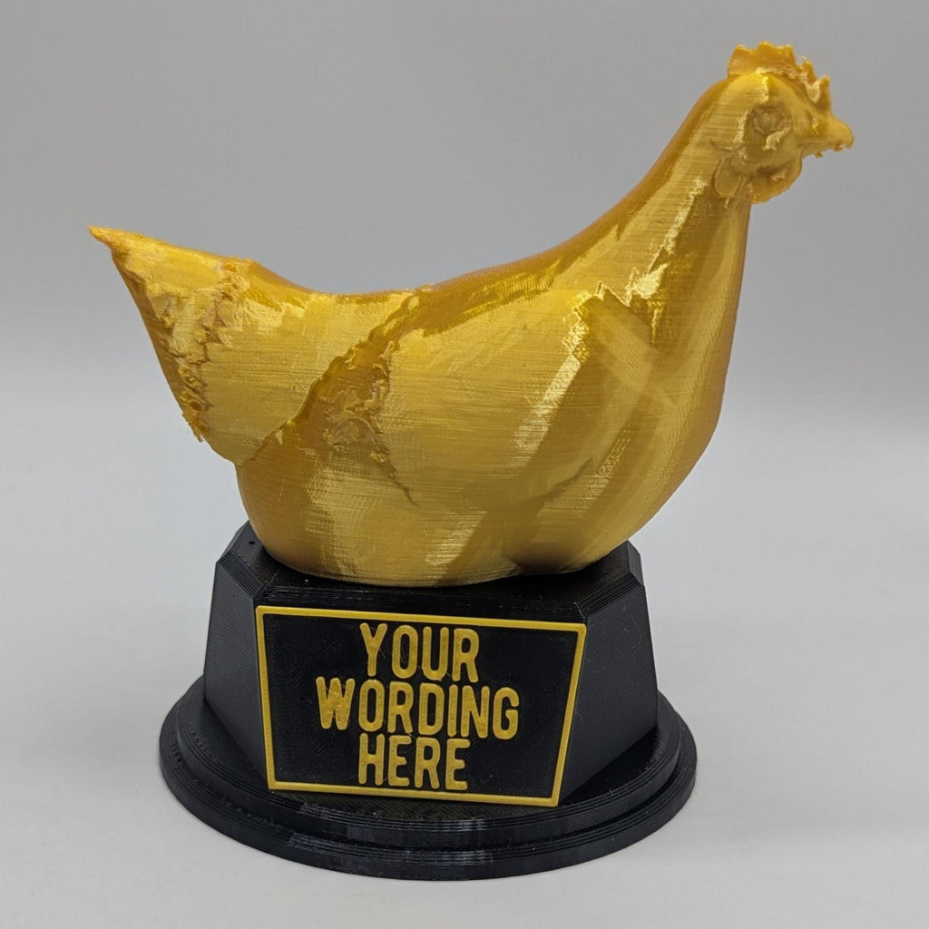 Personalised Chicken Trophy, Farmer Award Trophy, Gift for Chicken Lover, Custom Trophy Gift, Chicken Award Gift, Office Trophy, AnimalLover