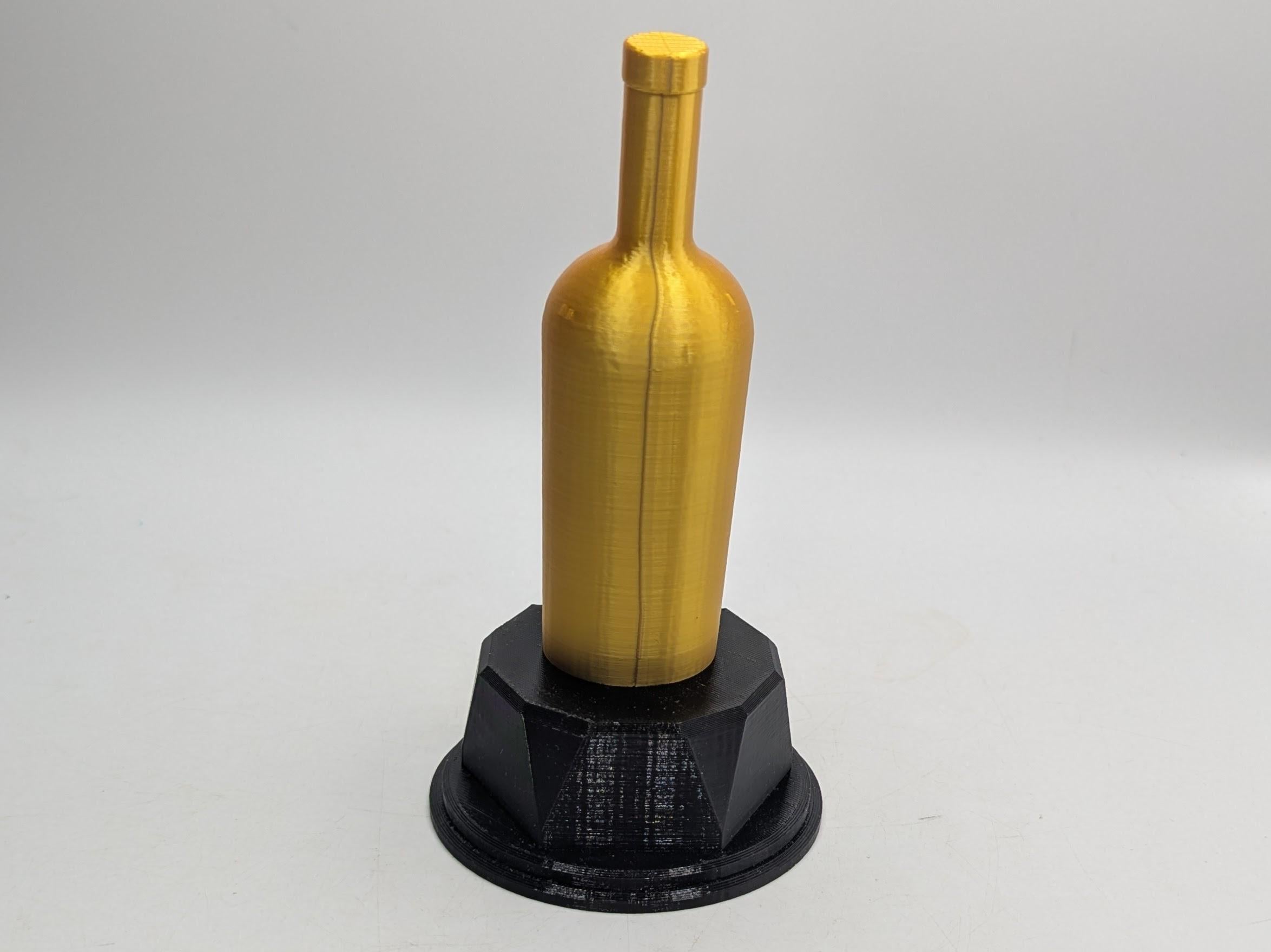 Personalised Wine Bottle Trophy, Best Wine Trophy, Wine Lover Trophy, Novelty Office Trophy, Biggest Drinker Award, Custom Trophy Wine Award