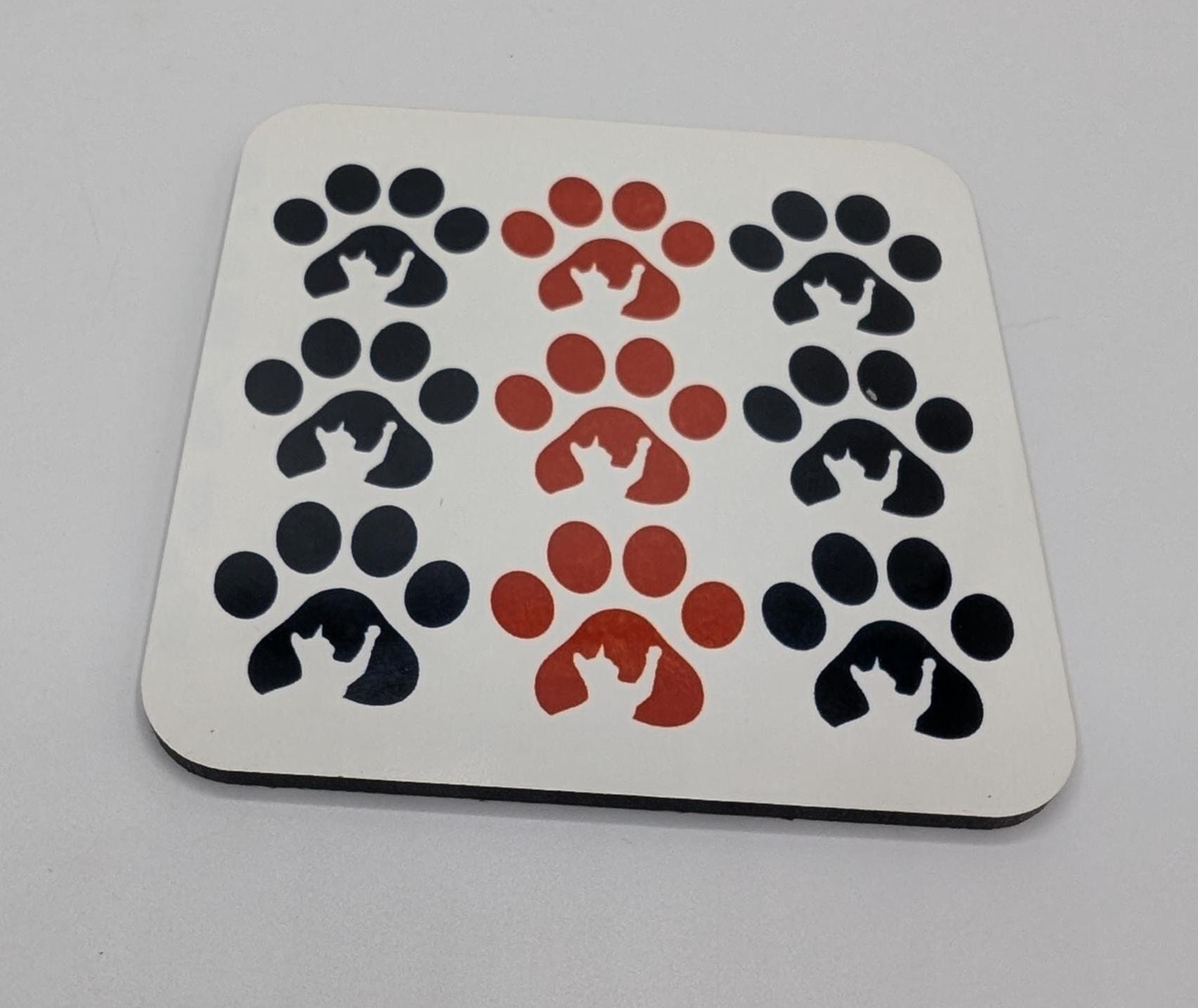 Cat Paw Print Coaster, Cat Lover Gift, Cat Mum Gift, Cat Dad Gift, Animal Coaster, Kitten Owner Gift, Gift for Cat Owner, Cat Paw Shape