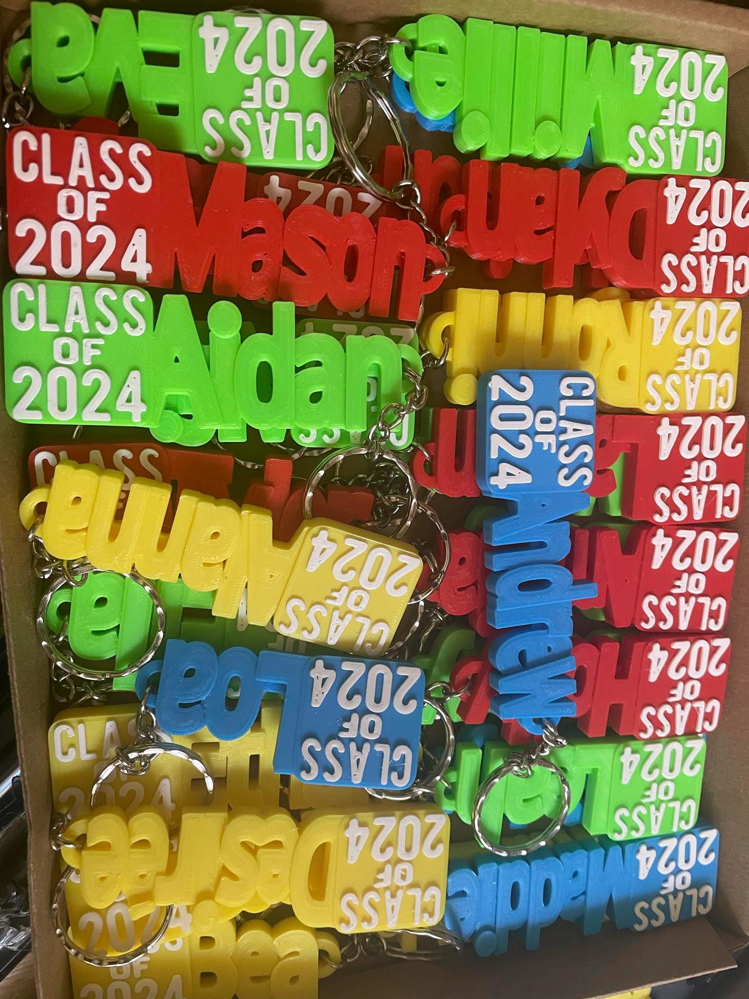Personalised School Leavers Keyring, Class of 2025, School Leavers Gifts, Personalised Primary School Leaver, Secondary School Leaver Gift
