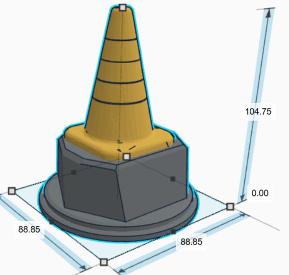 Personalised Cone Trophy, Cone Shape Gift, Cone Award Gift, Traffic Trophy, Builder Award Trophy, DIY Trophy Gift, Police Award, Cone Trophy