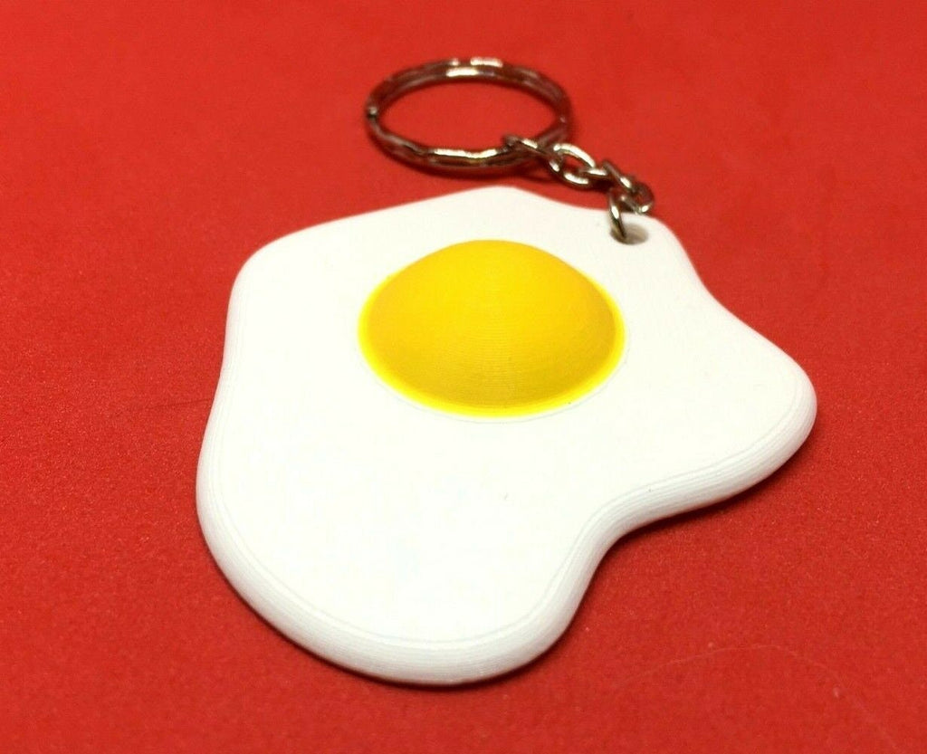 Fried Egg Keyring / Novelty Fried Egg Keyring / Fried Egg Bag Charm / Fried Egg Gift / Cooking Keyring / Cooking Inspired / Chef Gift / Egg
