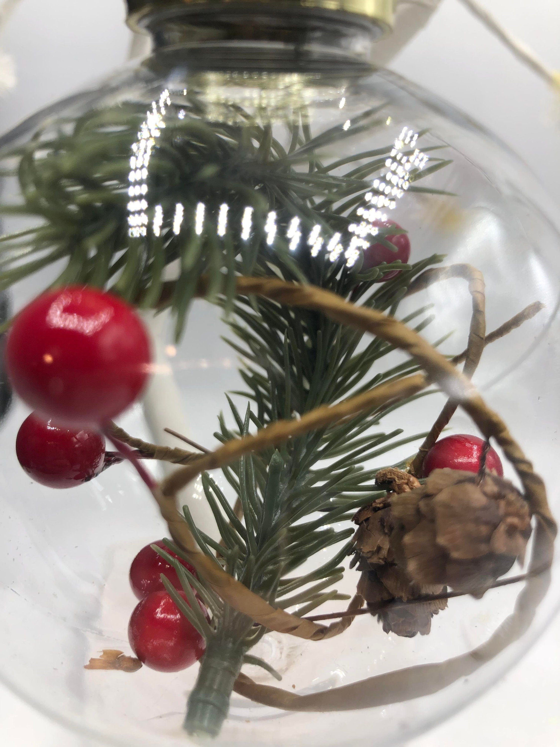 Personalised Christmas Bauble, Woodland Christmas Bauble, Tree Personalised Decoration, Name Bauble, Personalised Christmas Ornament, Berry