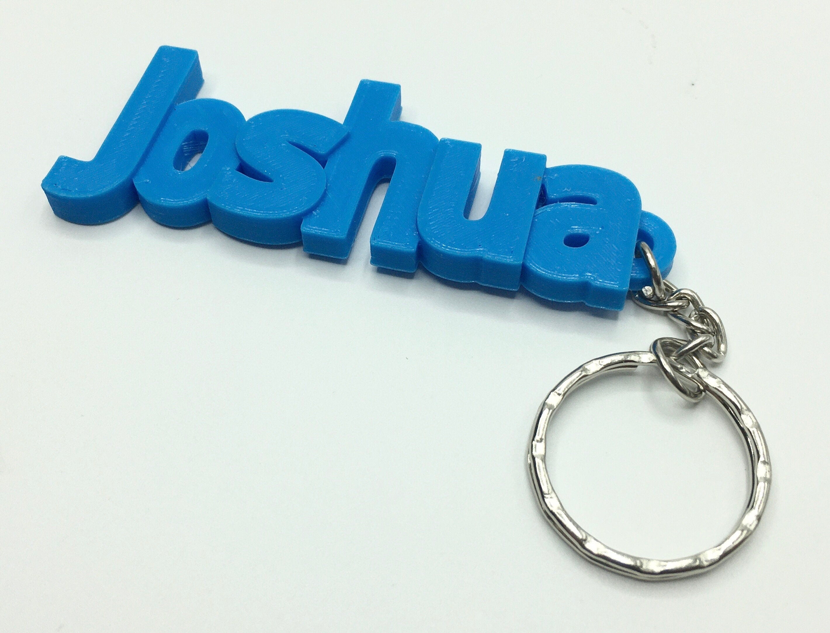 Boys Personalised Chunky Keyrings / School Bag Tag / School Leaver Gift / Party Bag Fillers / Stocking Filler / Gift for Children / Keyring