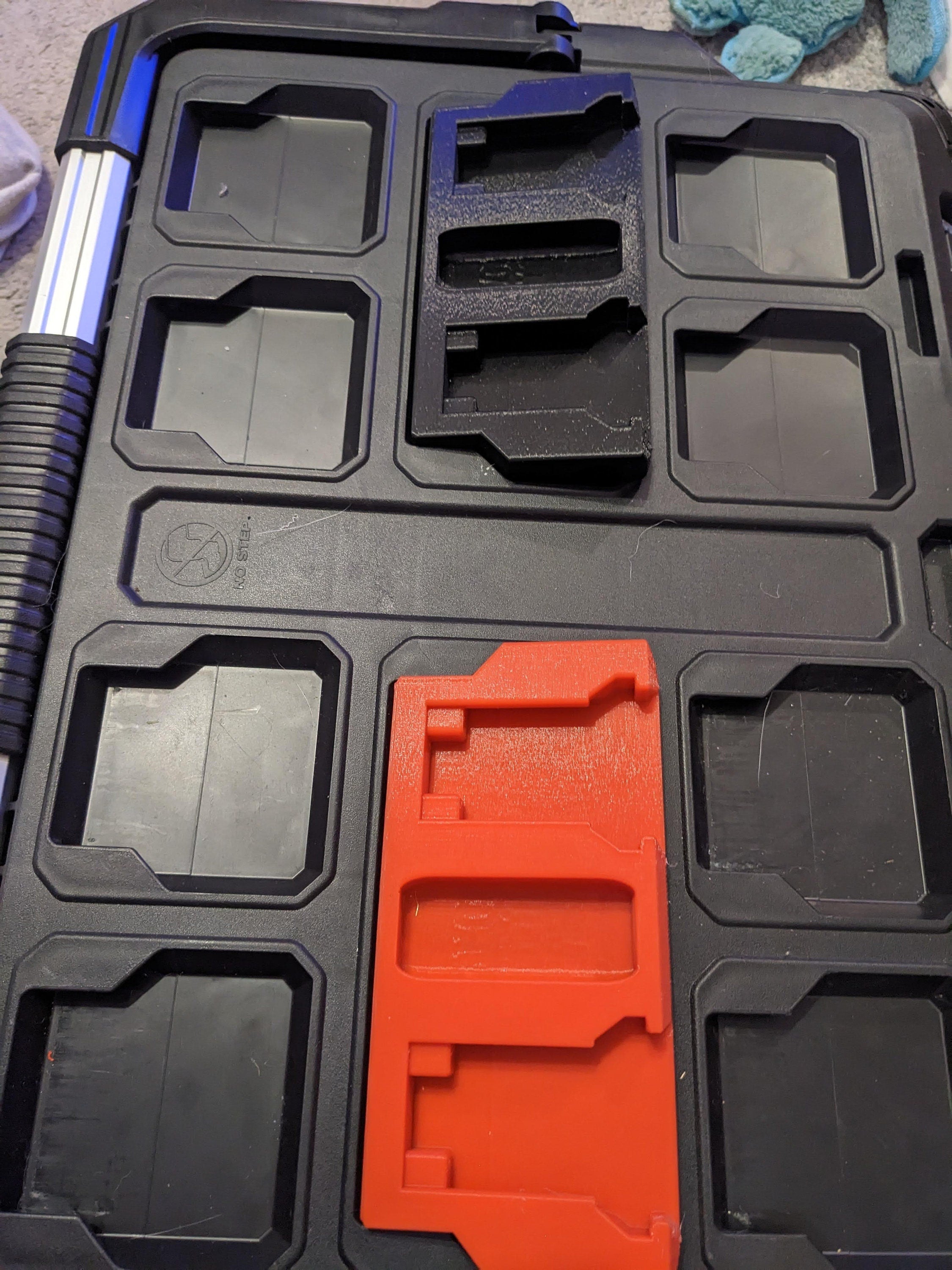 M18 Battery Top Case Mounts for Milwaukee Packout System / M18 Top Case Mounts / M18 Packout System Accessories / M18 Milwaukee Packout