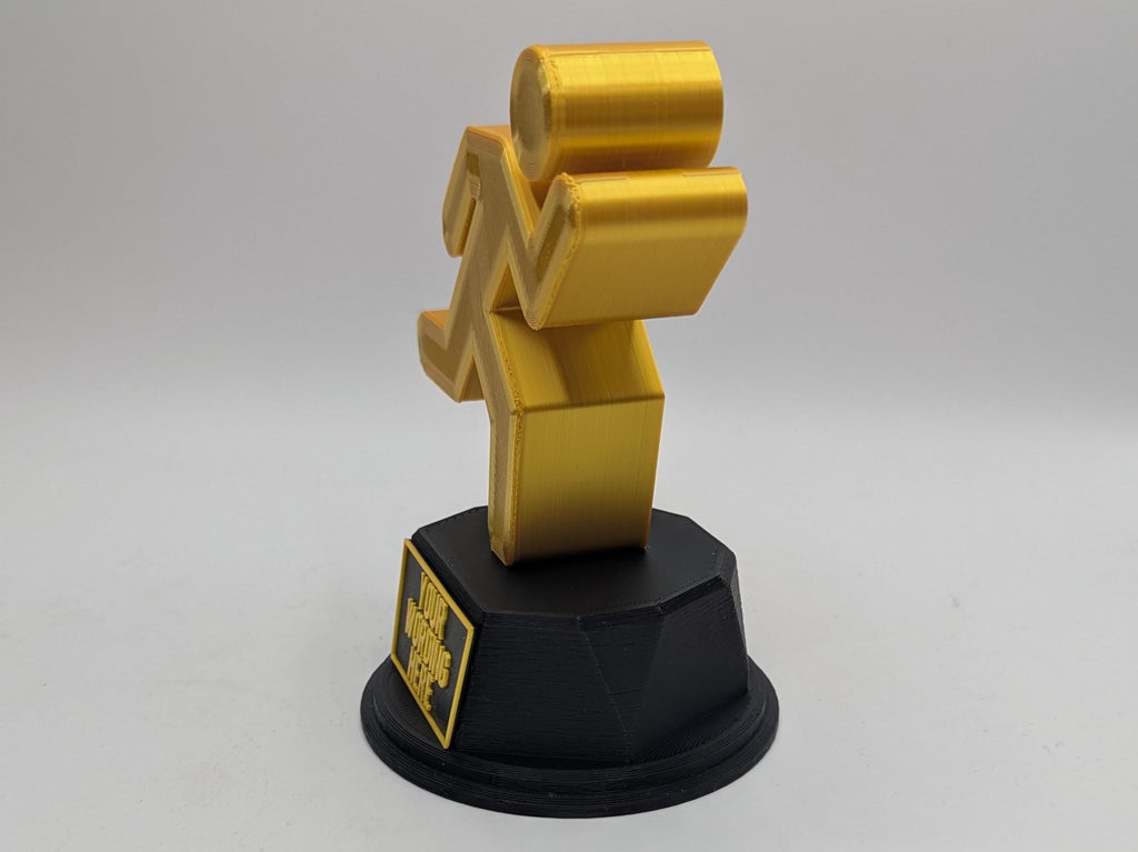 Personalised Running Trophy, Runner Trophy, Weekly Running Gift, Running Award, Custom Running Award, Running Shaped Gift, Group Runner Gift