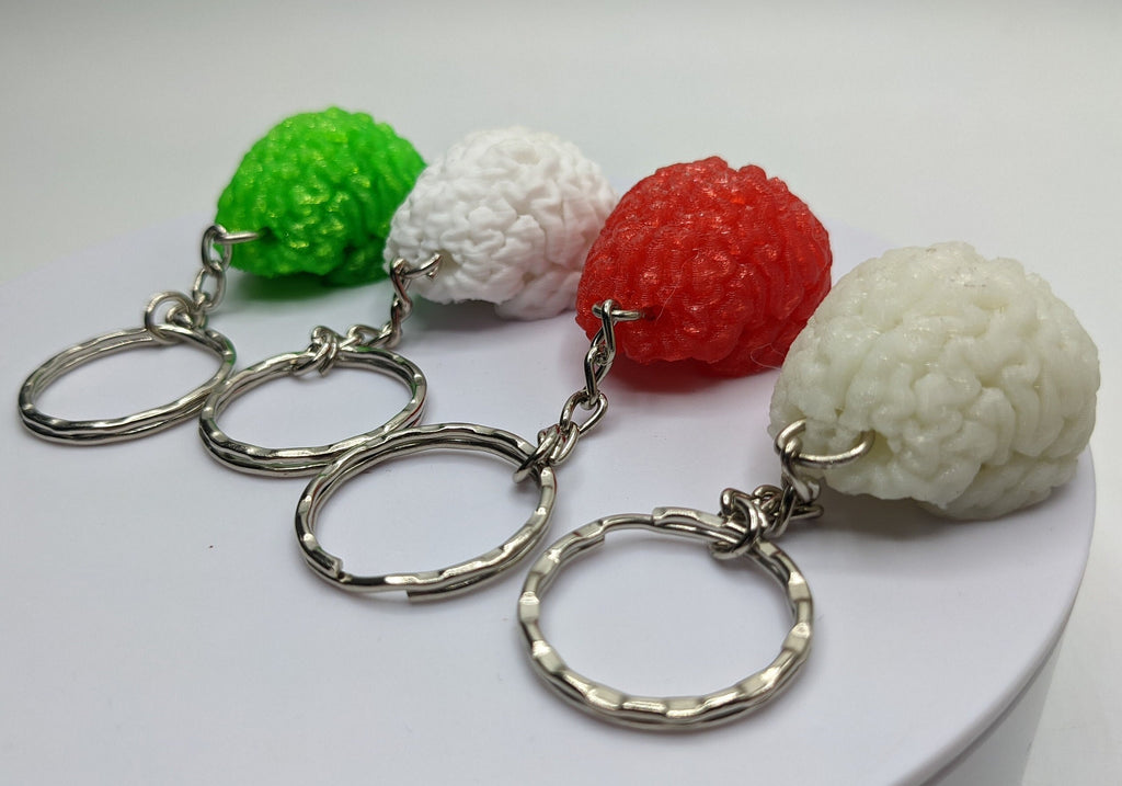 Human Brain Keyring, Brain Keychain, Brain Science Gift, Neurology Gift Keyring, Biology Student Gift, Halloween Keyring Gift, Brain Bag Tag