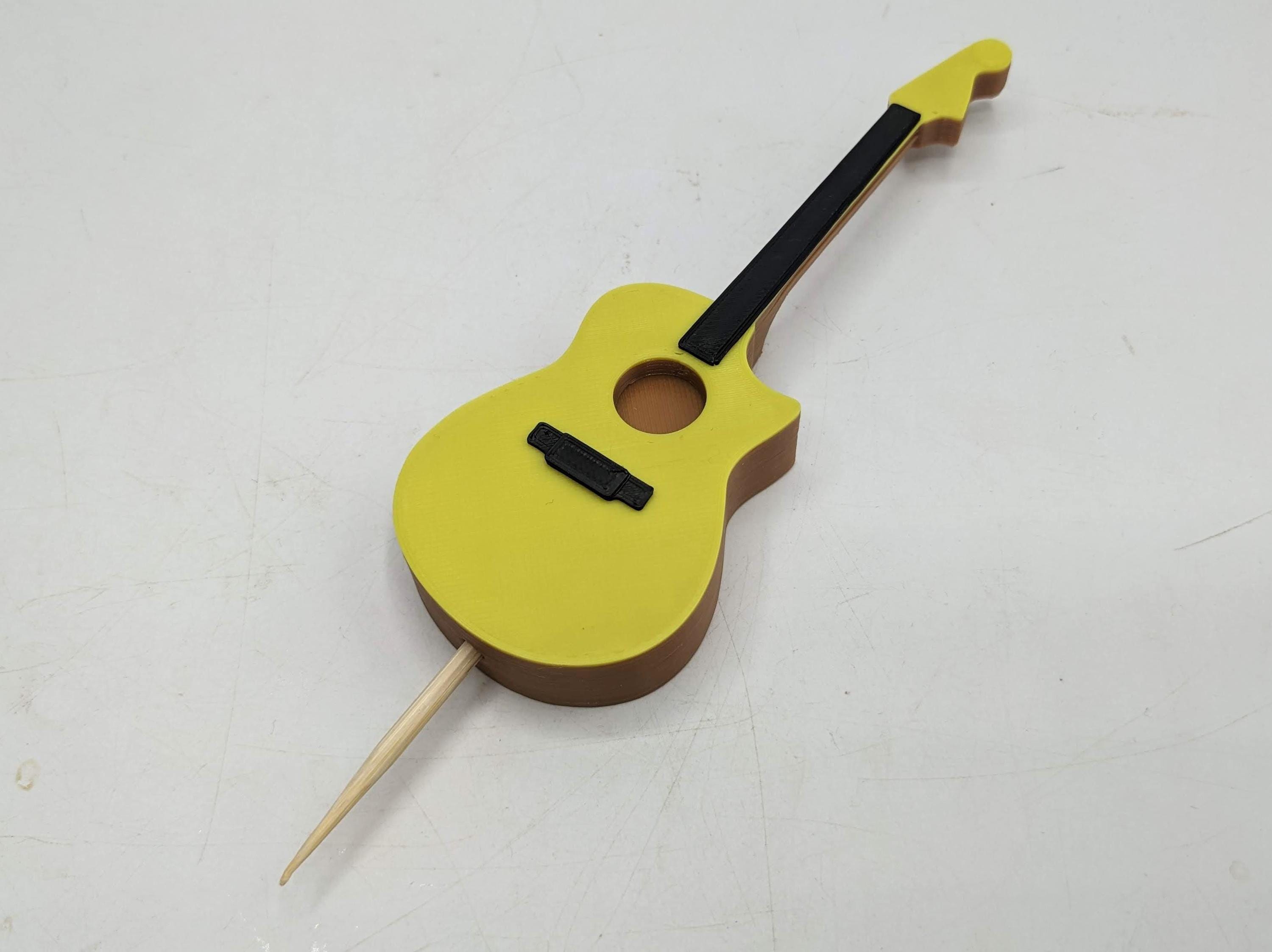 Acoustic Guitar Cake Topper / Guitarist Cake Topper / Gift for Acoustic Guitarist Birthday / Music Teacher Cake / Acoustic Guitar Gift