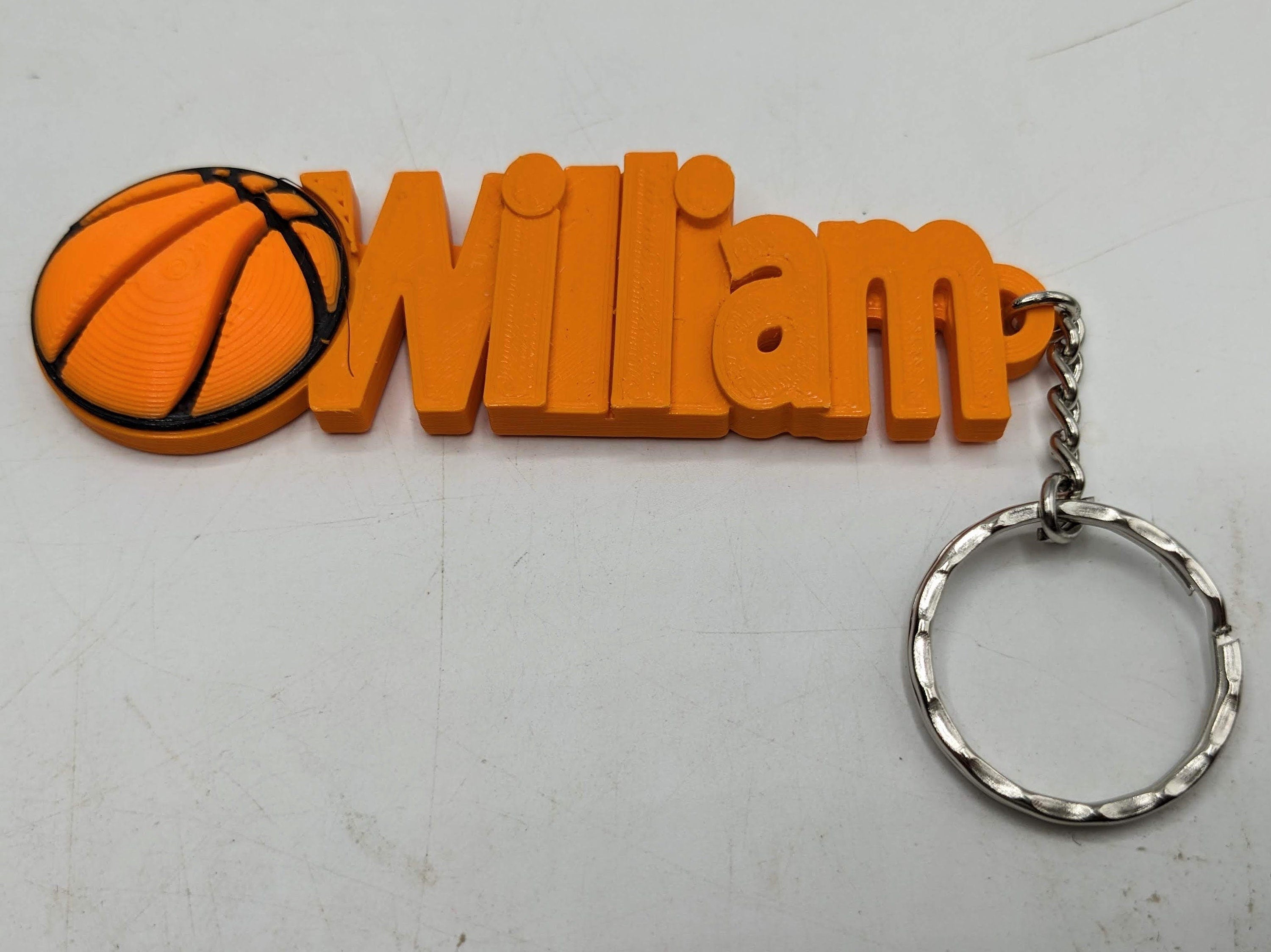 Personalised Basketball Keyrings, Custom Made Basketball Gift, Basketball Player Gift, Basketball Name Bag Tag, Gift for Basketball Lover