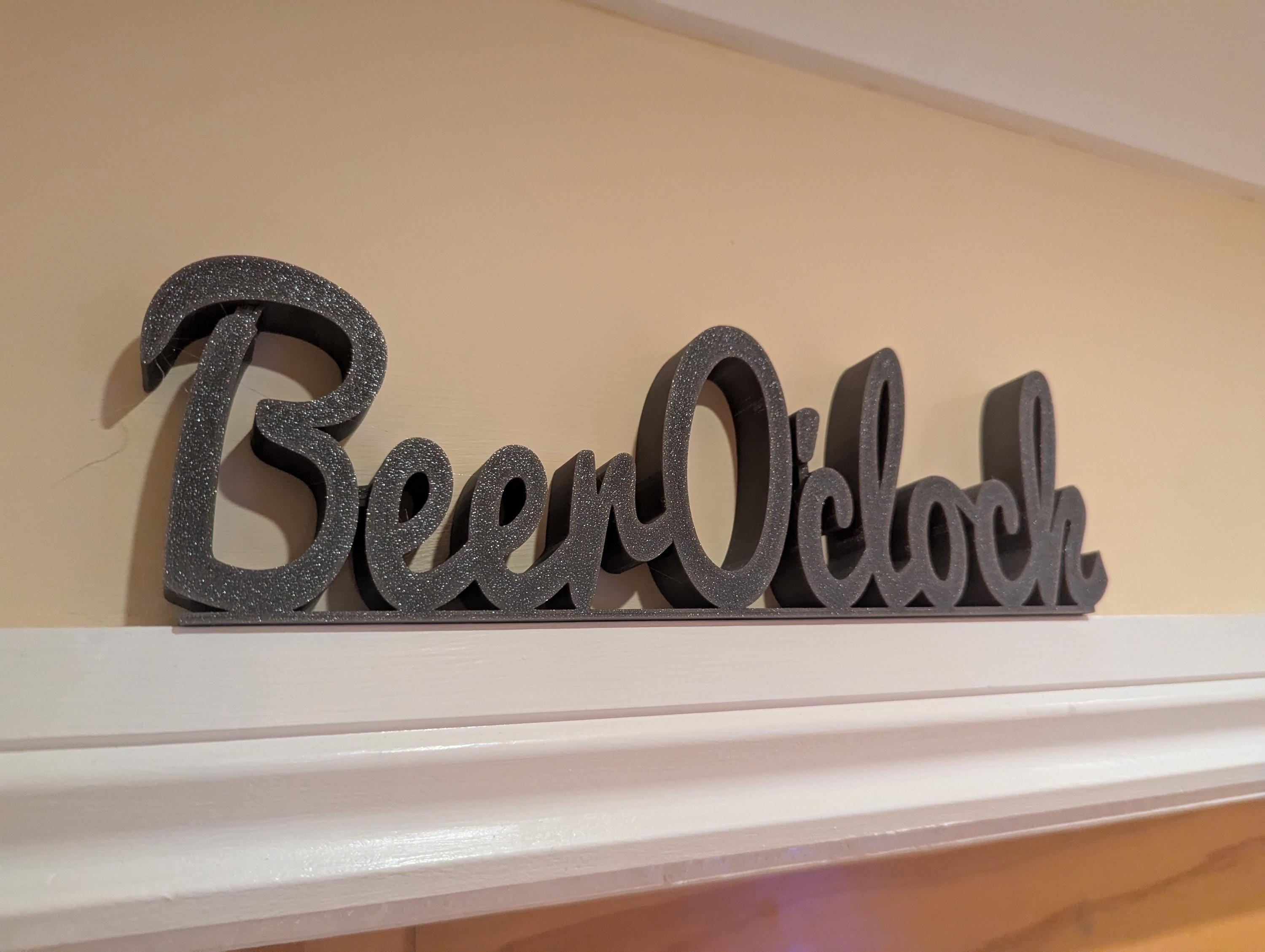 Beer O'Clock Door Sign, Beer Door Sign, Door Topper, Custom Door Sign, Beer Lover Sign, Above Door Sign, Quirky Door Sign, Fun Beer Bar Sign