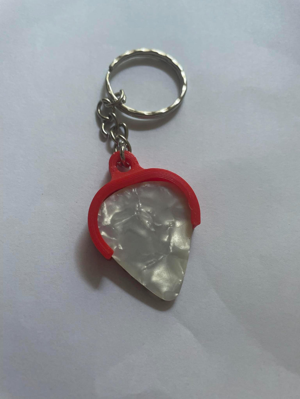 Plectrum Holder Keyring / Guitar Pick Holder Keyring with picks / Guitarist Keyring / Gift for Guitarist / Plectrum Guitar / Guitar Keyring