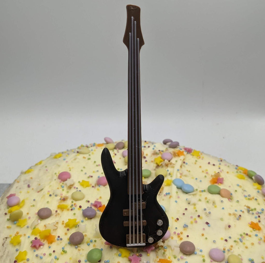 Electric Bass Guitar Cake Topper / Guitarist Cake Topper / Electric Bass Guitar Cake Topper /Gift for Guitarist Birthday /Music Teacher Cake