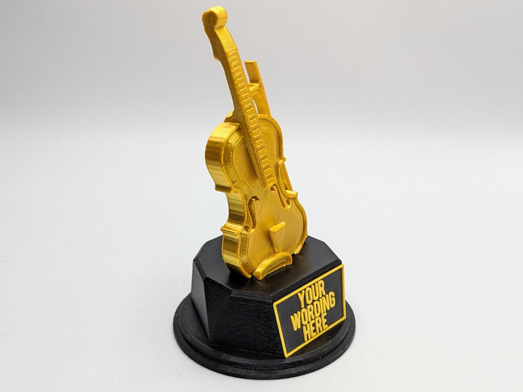 Personalised Violin Trophy, Violin Shaped Trophy, Violinist Award, Music Teacher Award,  Custom Trophy Gift, Violin Player Gift, Violin Gift