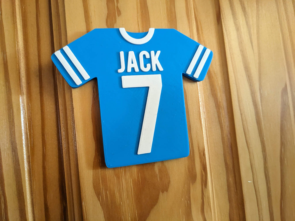 Personalised Football Sign, Football Shirt Door Sign, Football Lover Door Sign, Personalised Football Plaque, Football Bedroom, Soccer Door