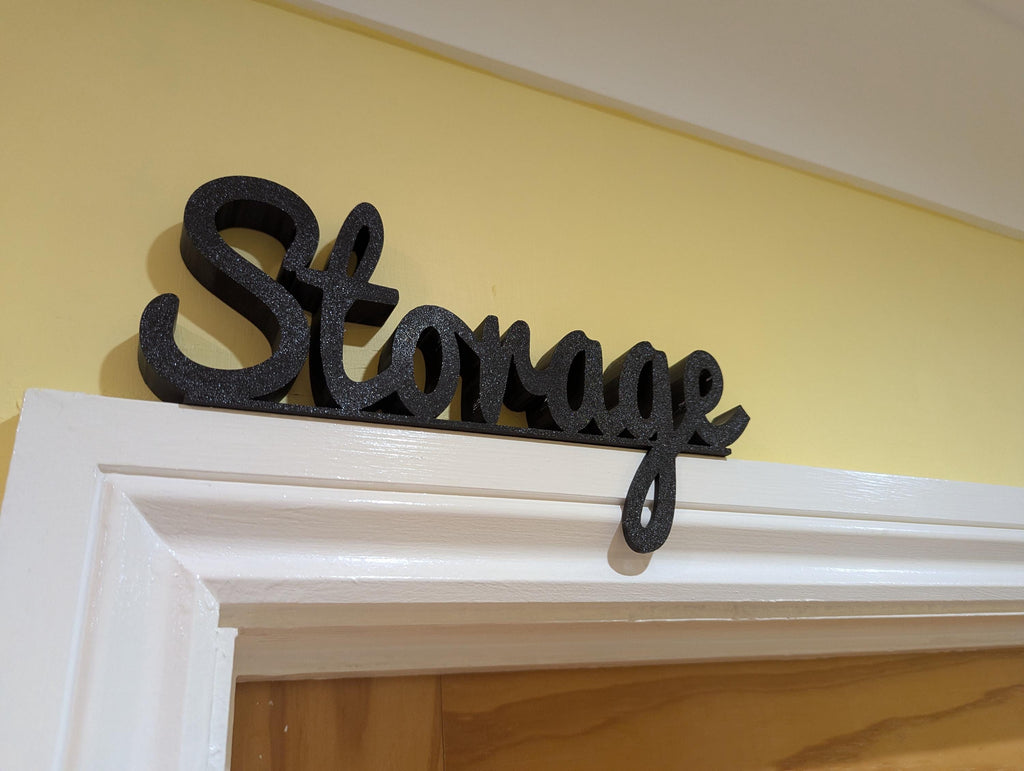 Storage Above Door Sign, Storage Door Topper, Storage Cupboard Door Si ...