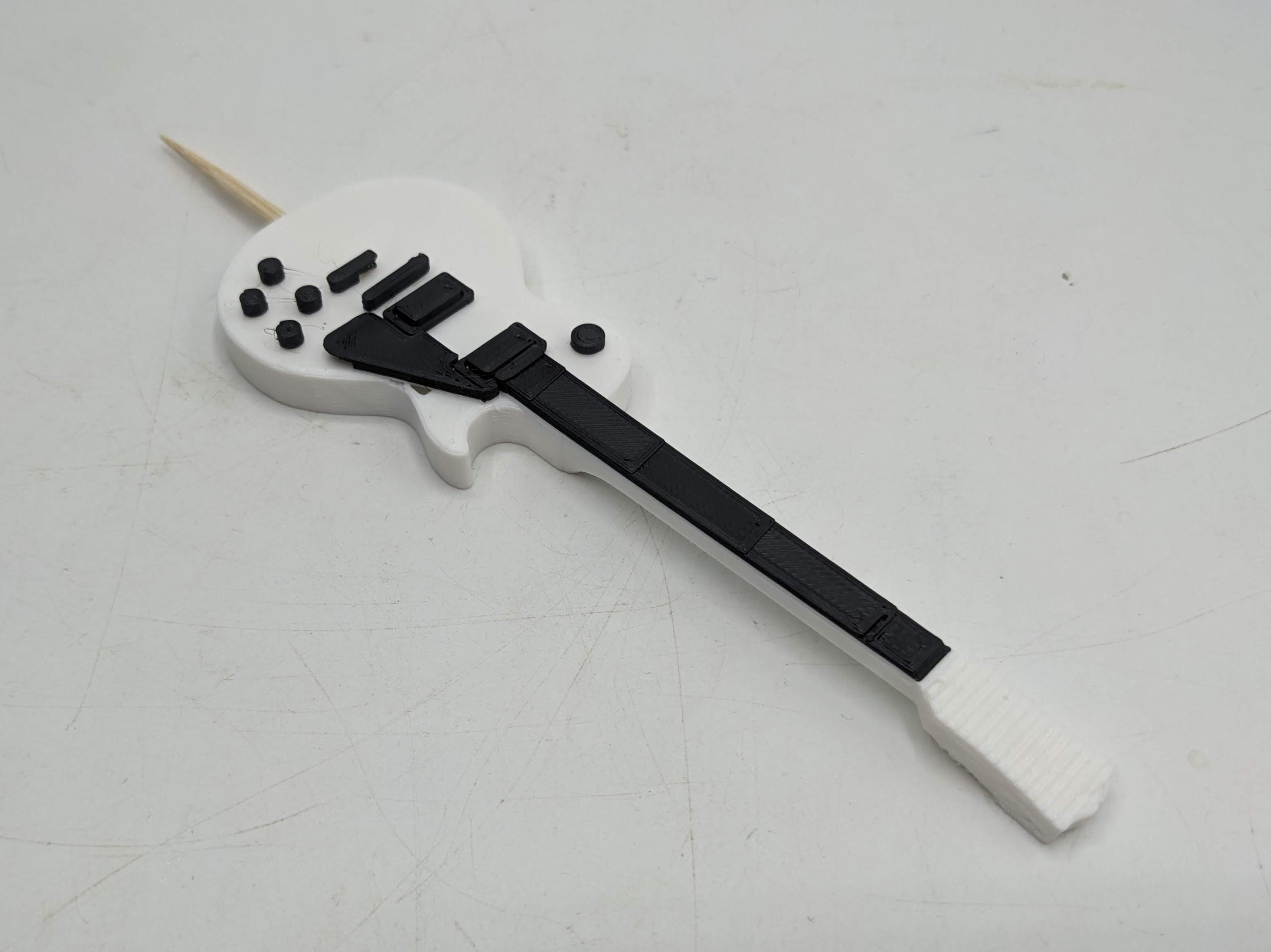 Electric Guitar Les Paul Cake Topper / Guitarist Cake Topper / Electric Guitar Cake Topper / Gift for Guitarist Birthday /Music Teacher Cake