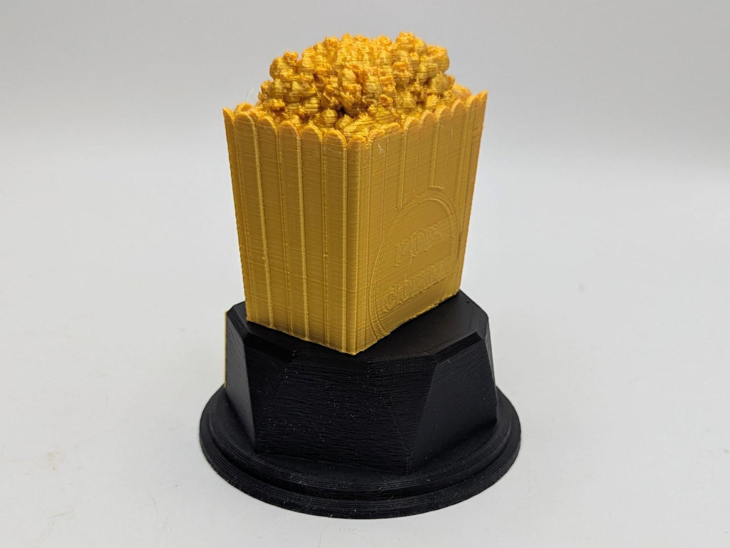 Personalised Popcorn Trophy, Cinema Trophy, Popcorn Lover Gift, Film Lover Award, Popcorn Award Trophy, Custom Popcorn Trophy, Popcorn Shape