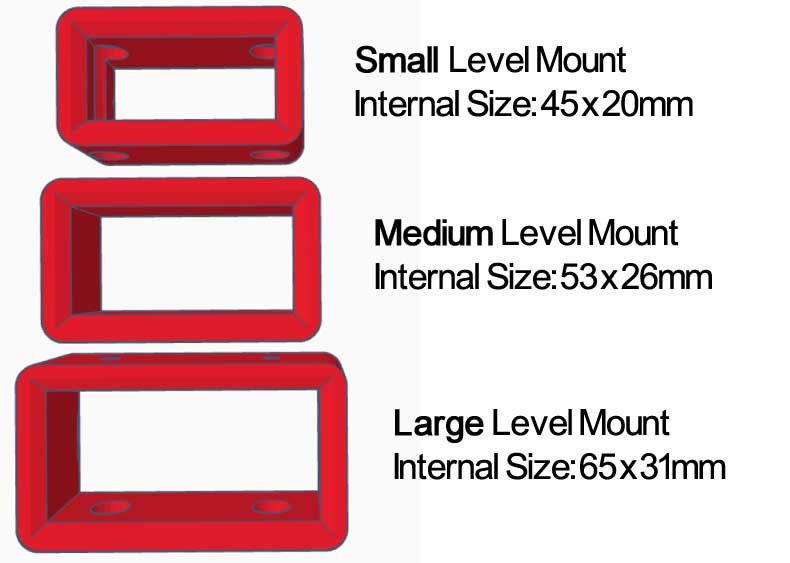 Single Level Holder Mount Kit for Milwaukee Packout Corner Rail System / Milwaukee Packout Corner Rail Single Level Holder Mount / Mount