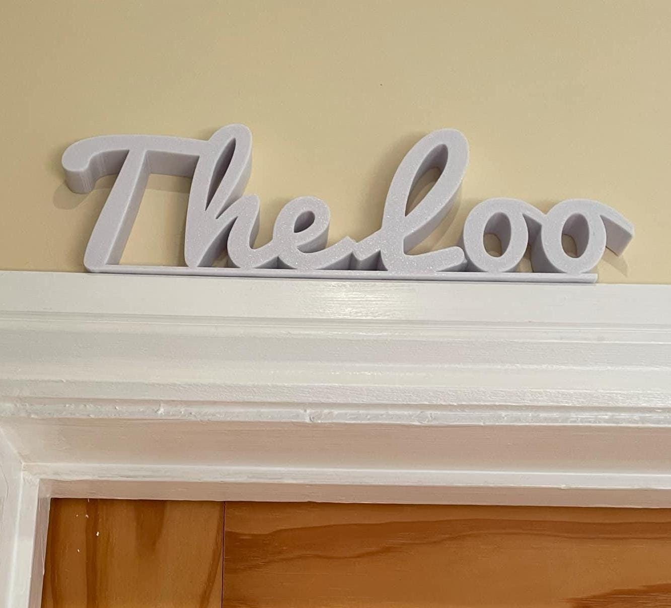 The Loo Door Sign, Toilet Door Sign, Bathroom Door Sign, Custom Door Sign, Door Topper, Toilet Door Sign, Toilet Sign, Bathroom Door Sign