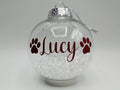 Personalised Pet Paw Bauble / Paw Print / Pet Memorial Bauble / Pet Personalised Decoration / Dog Bauble / Personalised Christmas Gift / Cat
