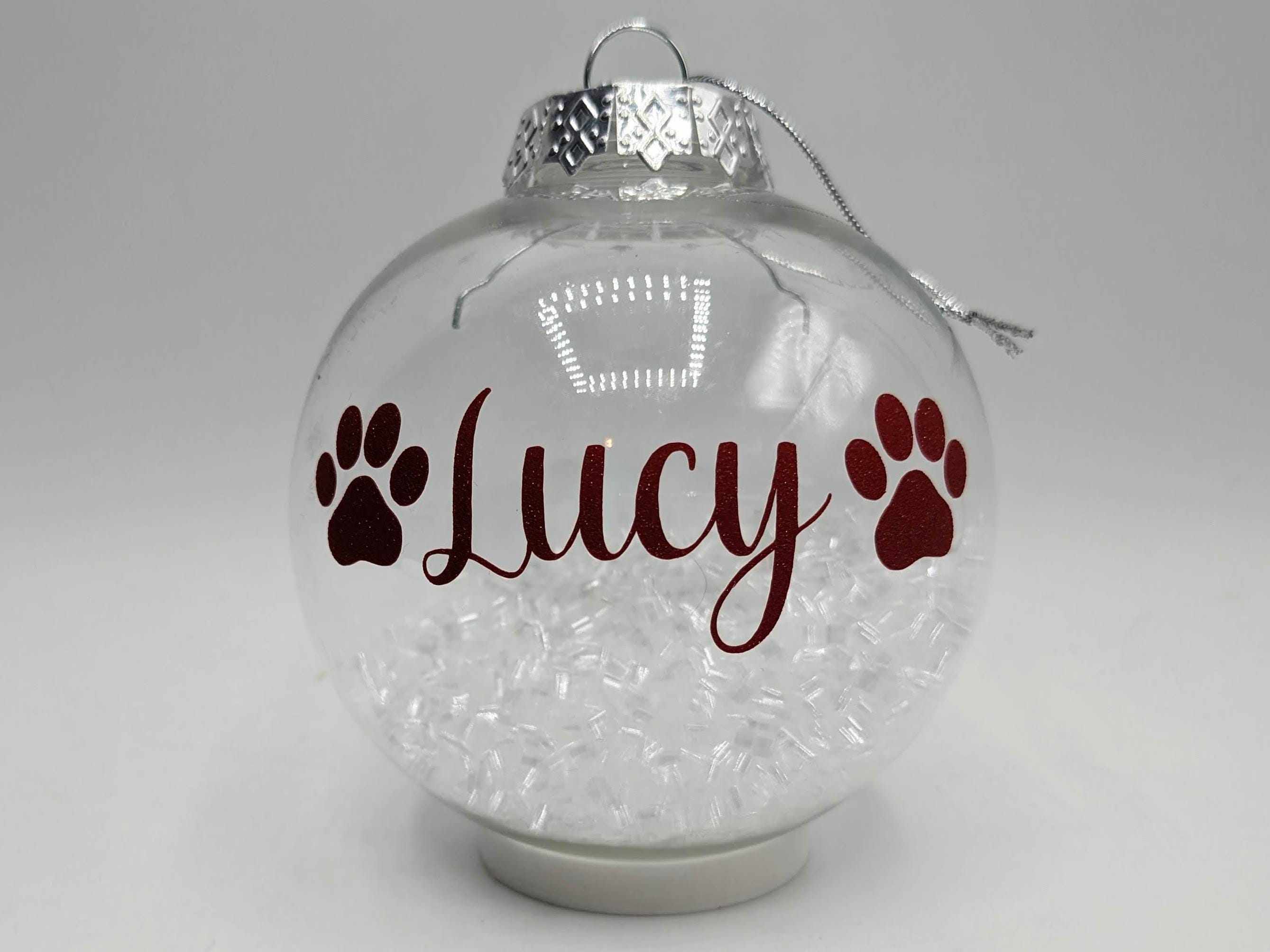 Personalised Pet Paw Bauble / Paw Print / Pet Memorial Bauble / Pet Personalised Decoration / Dog Bauble / Personalised Christmas Gift / Cat