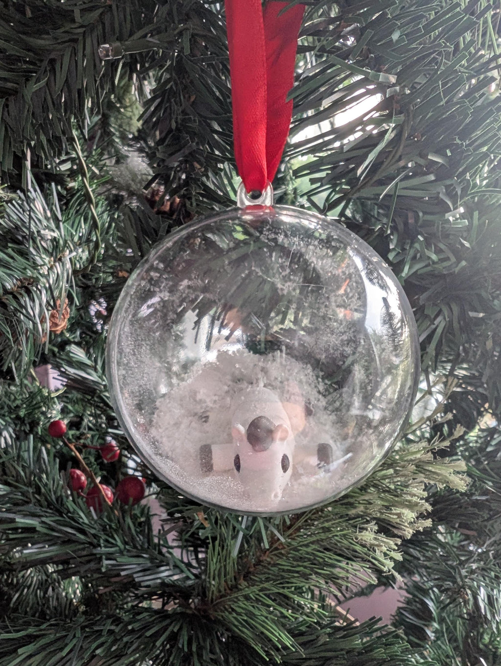 Personalized Horse Christmas Bauble, Custom Tree Decoration