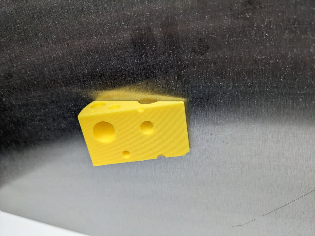 Swiss Cheese Style Magnet / Funny Novelty Magnet in the shape of Swiss Cheese/ Cheese Lovers Magnet / Magnet in the Shape of Cheese / Magnet
