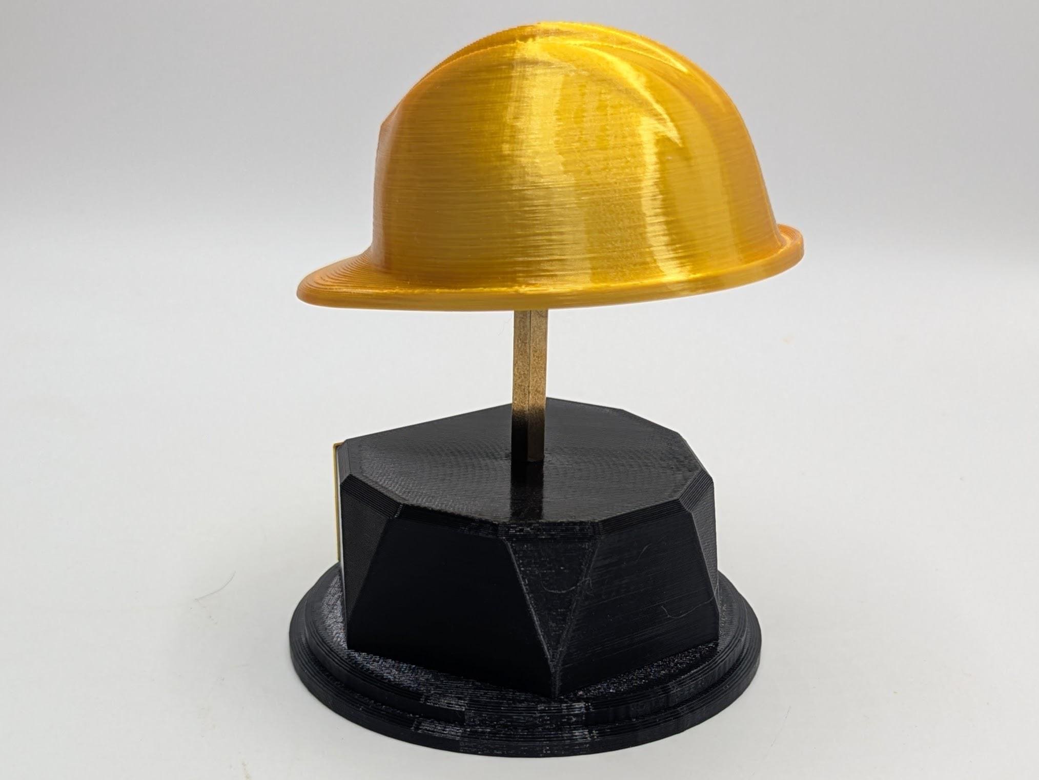 Personalised Safety Hat Trophy, Hard Hat Trophy, Gift for Builder, Custom Trophy Gift, Workman Trophy Award, Safety Hat Award, Site Award
