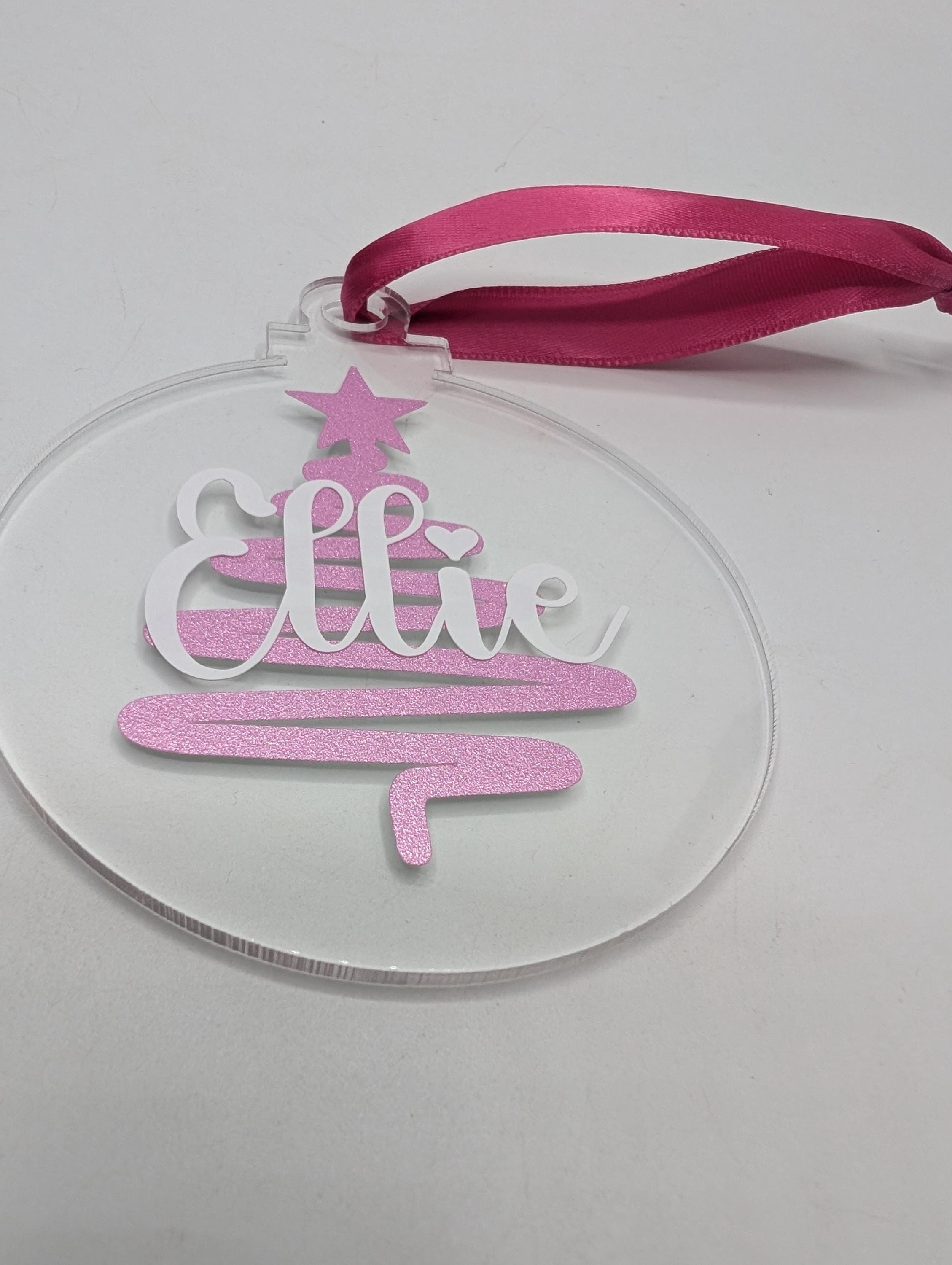 Personalised Christmas Bauble, Christmas Tree Bauble, Tree Personalised Decoration, Custom Bauble, Stocking Filler, Christmas Tree Decor