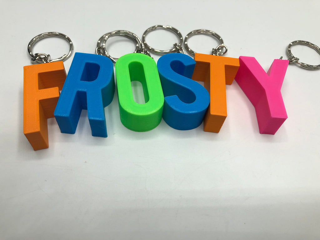 Large Initial Letter Keyrings / Letter Keyring / Letter Bag Tag / Initial Bag Charm / Under 5 Pounds / Alphabet Keyring / Party Bag Gift