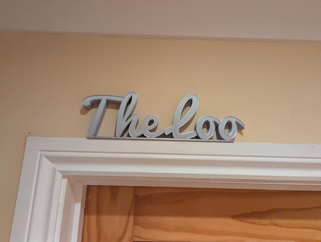 The Loo Door Sign, Toilet Door Sign, Bathroom Door Sign, Custom Door Sign, Door Topper, Toilet Door Sign, Toilet Sign, Bathroom Door Sign