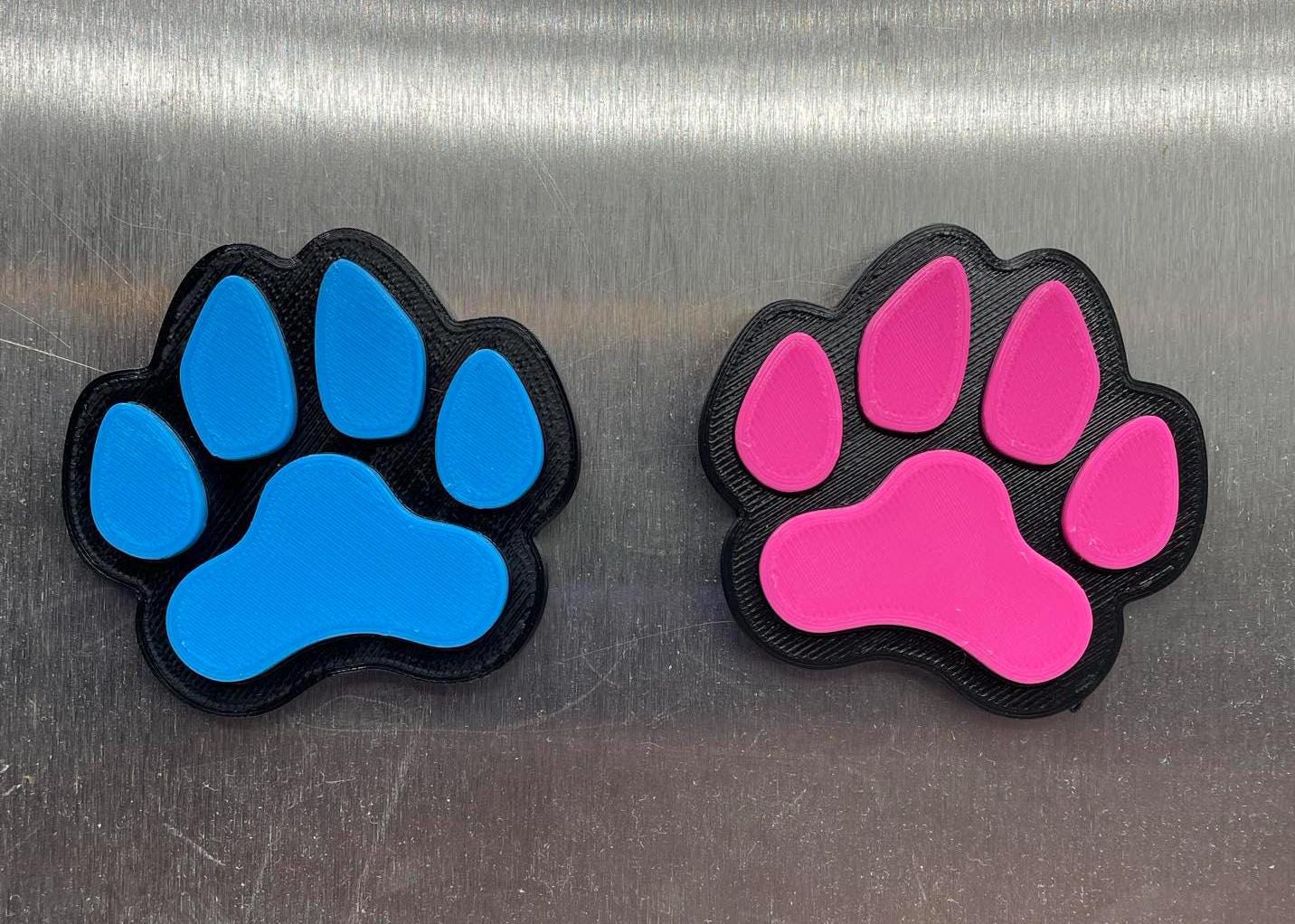 Paw Print Magnet, Dog Paw Magnet, Cat Paw Magnet, Cat Gift, Dog Gift, Puppy Gift, Kitten Gift, Dog Mum Gift, Dog Dad Gift, Office Magnet