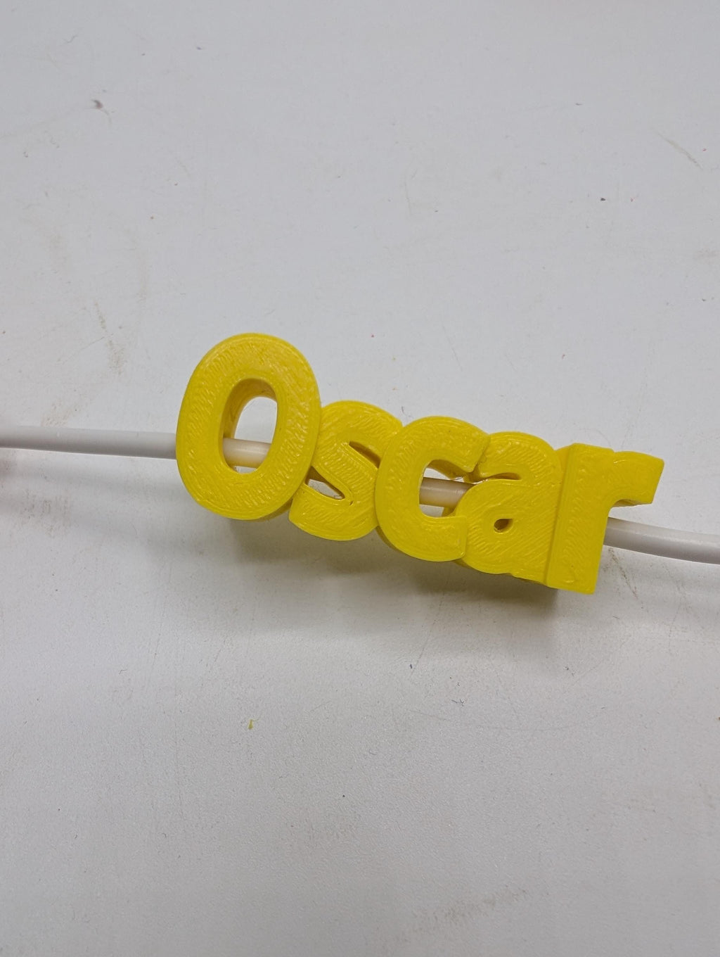 Personalized Named USB Cable Clip, 3D Printed Marker
