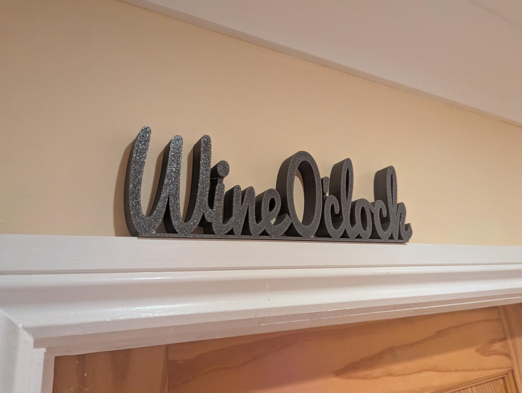 Wine O'Clock Door Sign, Wine Door Sign, Door Topper, Custom Door Sign, Wine Lover Sign, Above Door Sign, Quirky Door Sign, Fun Wine Bar Sign