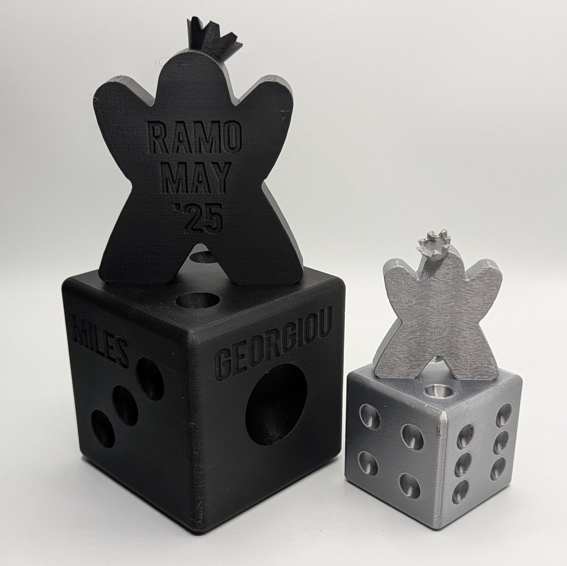 Meeples Design Trophy, Meeple Gaming Trophy, Personalised Meeple Trophy, Gaming Night Trophy, Geeky Meeple, Meeple Board Game Winner, Meeple