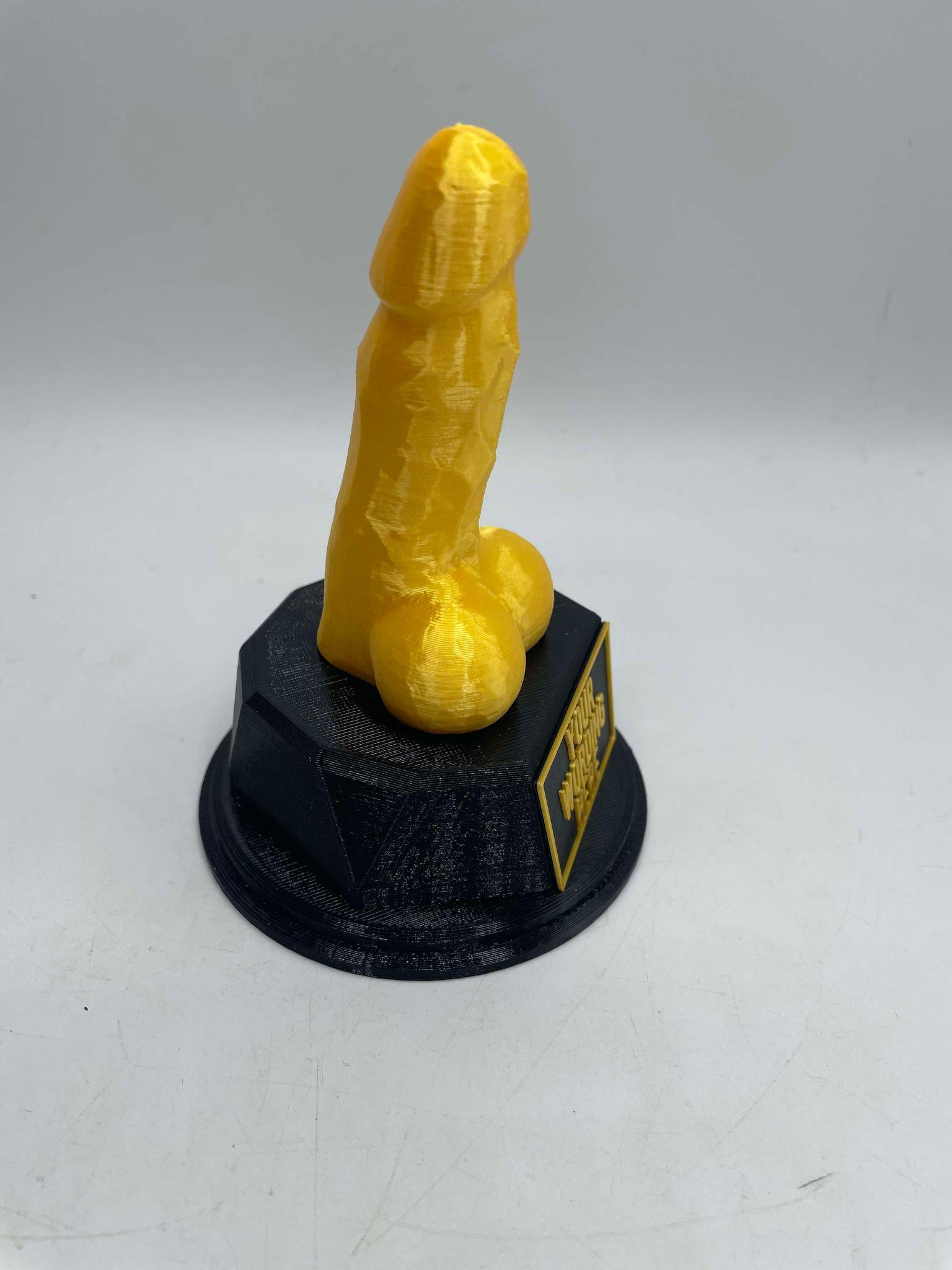 Personalised Penis Trophy, Willy Trophy, Knobhead Trophy, Dick Trophy, Penis Fun Trophy, Willy Award, Penis Award, Penis Joke Trophy, Willy