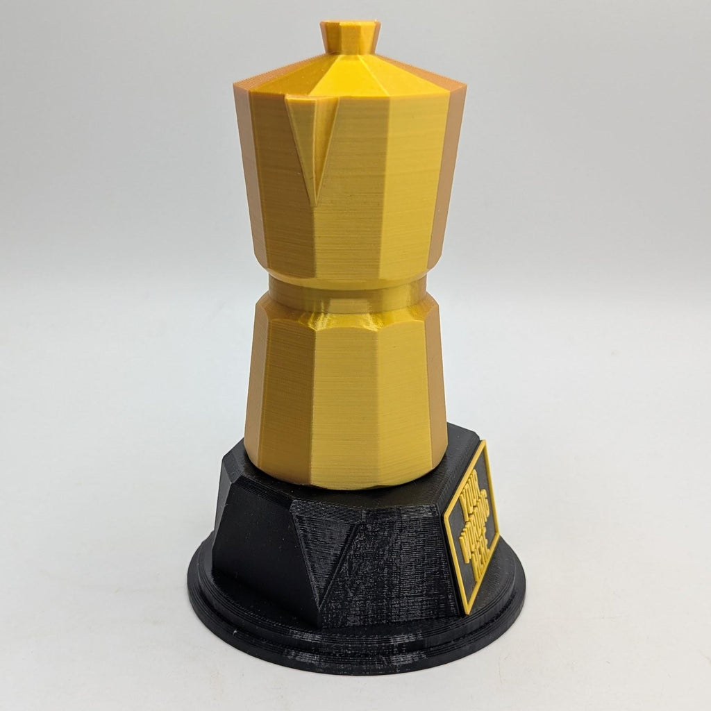 Personalised Coffee Maker Trophy, Coffee Pot Shape Gift,  Espresso Award Gift, Moka Pot Award, Custom Trophy Award, Coffee Lover Award Gift