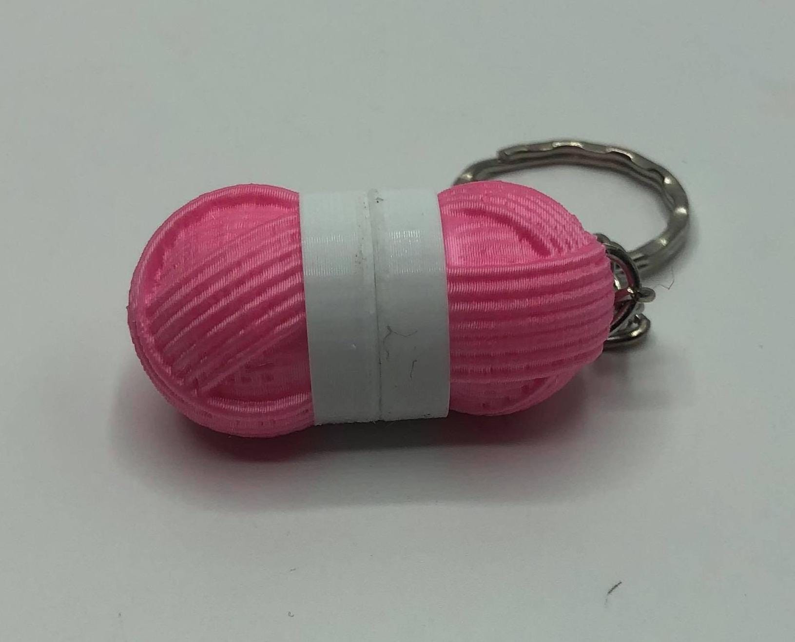 Wool Keyring, Yarn Ball Keyring, Gift for Knitter, Crochet Gift, Knitting Wool, Wool Shaped Gift, Yarn Shaped Gift, Crochet Queen, Knitting