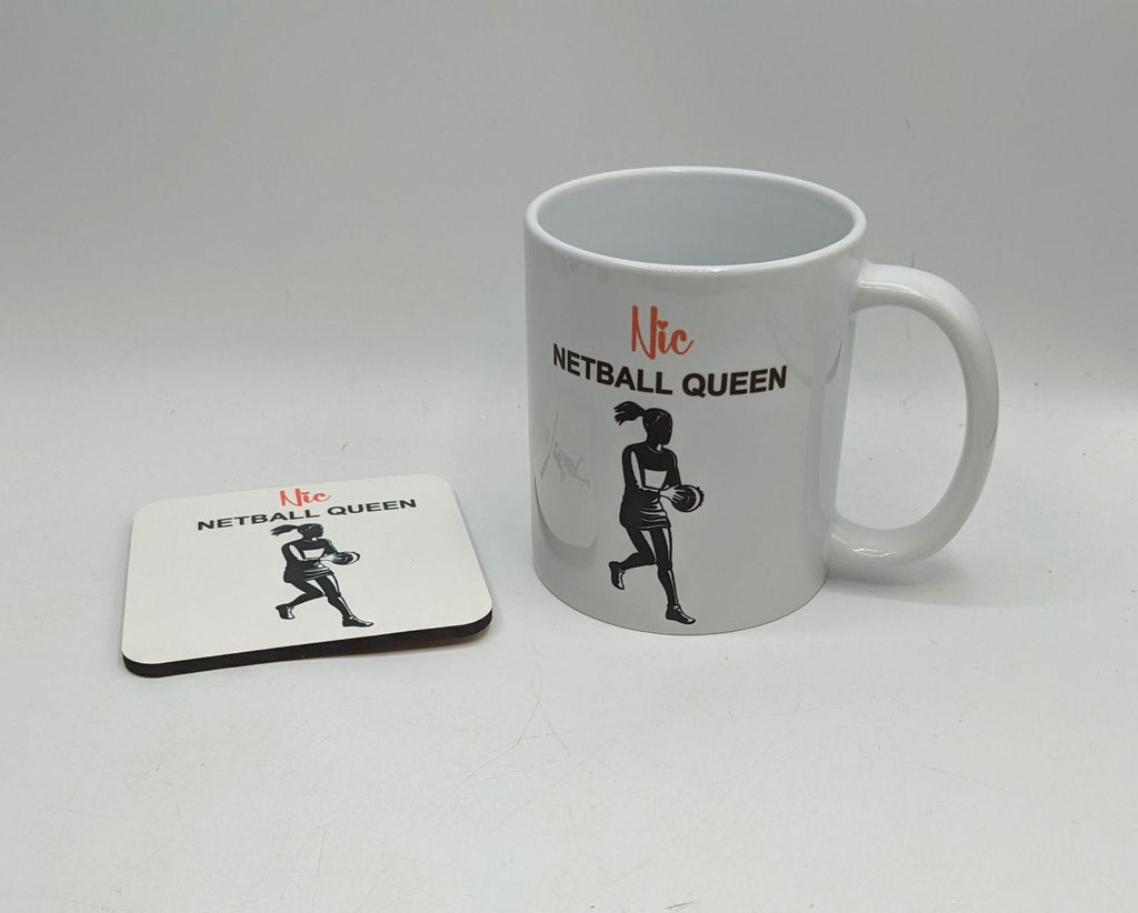 Personalised Netball Mug / Gift for Netball Player / Personalised Netball Gift / Netball Stocking Filler / Gift for Netball Player / Netball